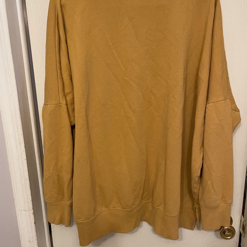 Aerie Women's Tan Crew Neck Sweater